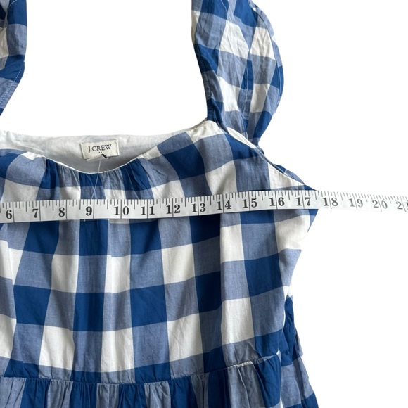 J. Crew Gingham Ruffle Tiered Dress - Picture 12 of 15